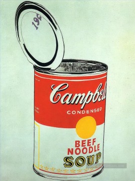 Andy Warhol Painting - Big Campbell's Soup Can 19c Beef Noodle Andy Warhol